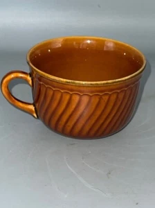 Tazza da caffè tè vintage BOCH La Louviere marrone ceramica vortice Belgio - Foto 1 di 6