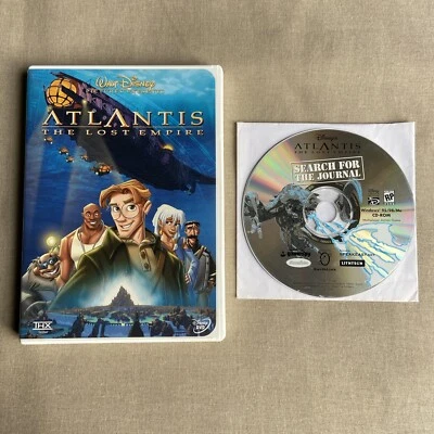 Walt Disney Atlantis (1) The Lost Empire (DVD & PC Game 2001) Animated Adventure - Image 1 of 4