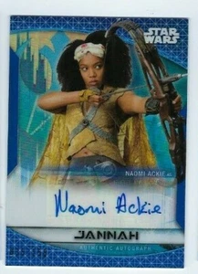 2020 Star Wars Chrome Perspectives autograph Naomi Ackie 035/150 BLUE - Picture 1 of 1