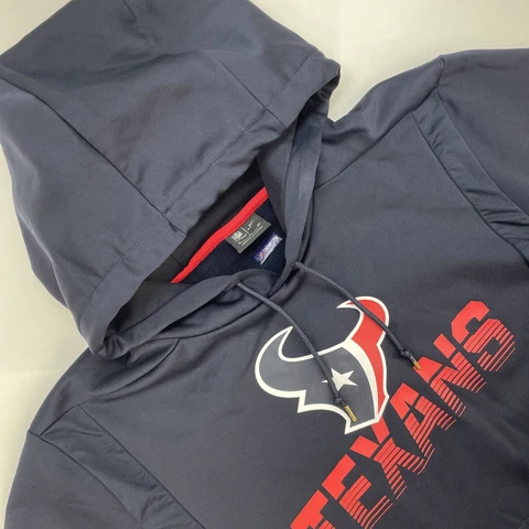 Houston Texans Nike NFL onField Dri Fit Hoodie Sweatshirt Coach Thompson Navy XL Cover