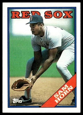 1988 Topps Sam Horn Rookie Boston Red Sox #377 - Image 1 of 2