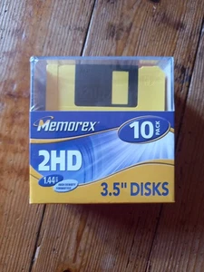 Boite Neuve 10 Disquettes MEMOREX 2HD 3.5" DISKS 1,44 MB - Picture 1 of 6