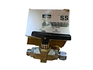 Parker M12AS-B8LPKR-VM-SSP-R110 B Series 12 mm x 12 mm Ball Valve New - Picture 1 of 1