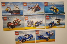 LEGO Creator Manuals #30145 #5763 #5765 #6913 Lot of 8 Instruction Booklets