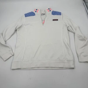 Pullover Vineyard Vines Cuarto Cremallera Preppy Athleisure Top Talla M - Imagen 1 de 14