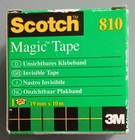 SCOTCH MAGIC TAPE 810 UNSICHTBARES KLEBEBAND 19mm x 10m NEU ORIGINAL TRANSPARENT