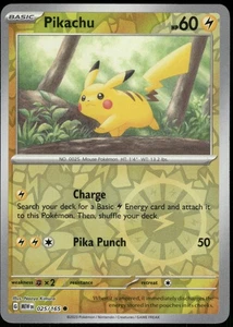 Reverse Holo Pikachu 025/165 Common SV: Scarlet & Violet 151 - Bild 1 von 2