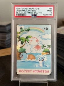 PSA 9 COMO NUEVO Tarjeta Pokémon Japonesa Squirtle Dratini Sealdass Graffiti Elegante #16 - Imagen 1 de 2
