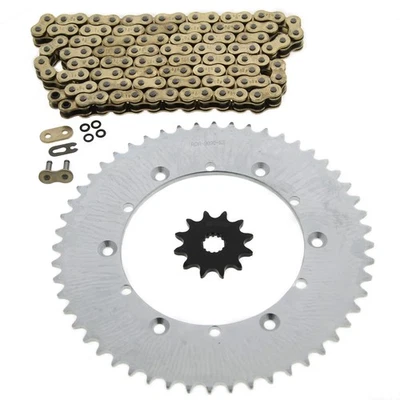 1987 Yamaha YZ125 125 Gold O Ring Chain And Sprocket 12/52 114L - Image 1 of 4