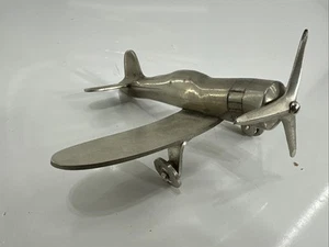 Vtv. WW2 Aluminium American RF4U Corsair Flugzeug Modell Propeller Aircraft - Bild 1 von 10