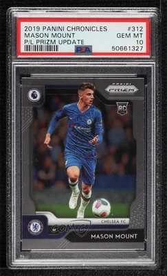 2019 Chronicles Premier League Prizm Update Mason Mount PSA 10 GEM MT Rookie RC - Image 1 of 2
