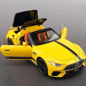 1:22 Benzs SL63 Supercar Alloy Diecast Car Model Sound Light Kids Toy Gift - Picture 1 of 26