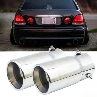 2PCS Exhaust Pipe Tail Muffler Tip Throat Tailpipe For Lexus GS400 IS350 - Image 1 of 4