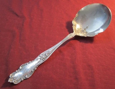 TUDOR  Art Nouveau Serving Spoon Rogers Silverplate 1904 D Monogram          bb - Image 1 of 4