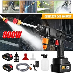 Cordless Water Spray Gun Portable High Pressure Car Washer Cleaner 18000prm 800W - Picture 1 of 12
