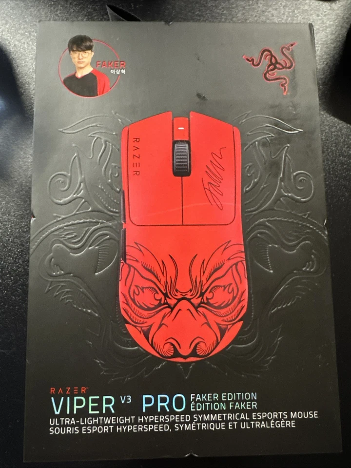 Razer Viper V3 Pro Faker Edition Gaming Mouse RZ01-0512 Red