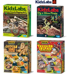 Ausgrabungsgrabungssets + Grab- und Spielspiele von 4M KidzLabs - 4er Auswahl - NEU - Bild 1 von 10