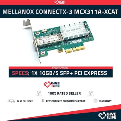 Mellanox ConnectX-3 MCX311A-XCAT 1x 10GB/s SFP+ PCI Express Breitprofil - Bild 1 von 4