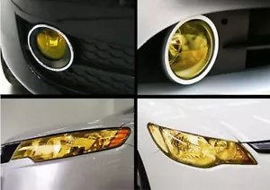 Yellow Fog Light Film for Toyota Hilux Landcruiser RAV4 - Picture 1 of 1