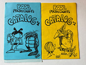 BODE PRODUCTIONS Catalogs #1 & 2 1987- Vaughn Bode Art, Prints & Books