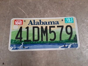 State of Alabama Automobile License Plate Expired March 19 - Picture 1 of 3