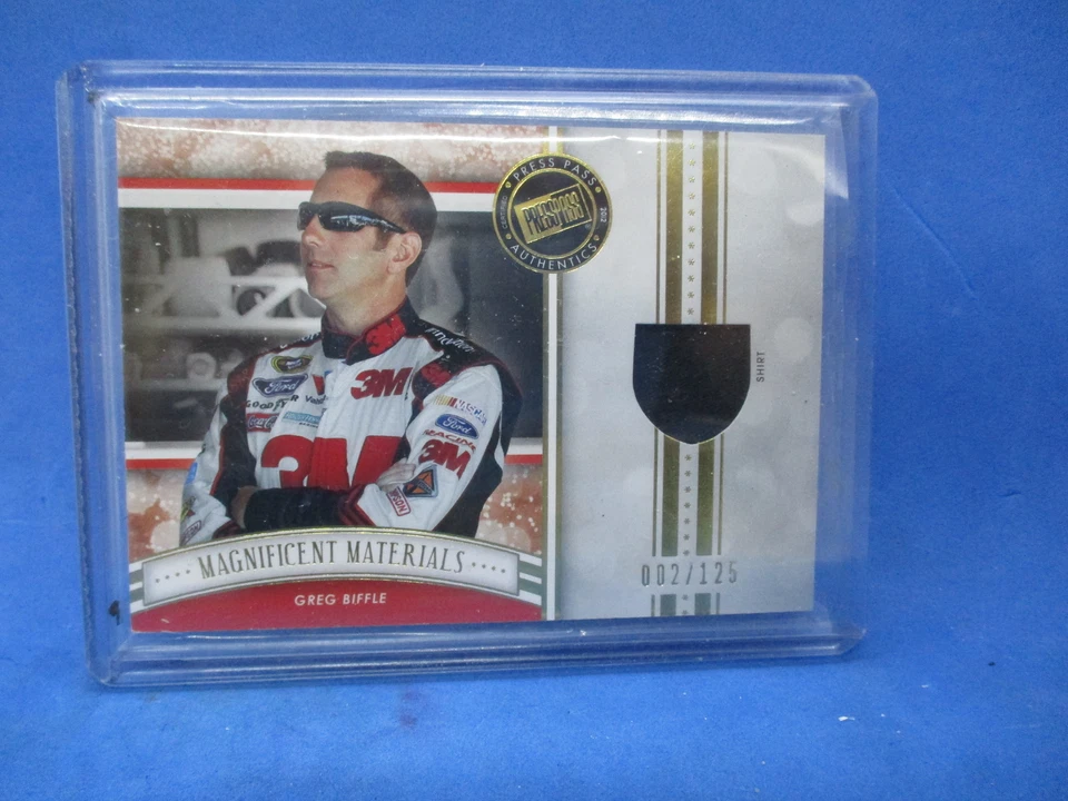 2012 Press Pass Fanfare Magnificent Materials #MMGB Greg Biffle 002/125 - Image 1 of 2