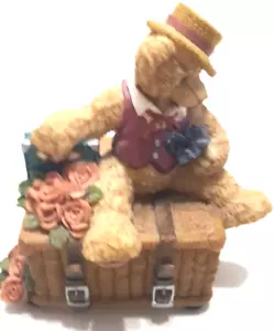San Francisco Music Box Plays On the Road Again Teddy Bear on Chest - Picture 1 of 6