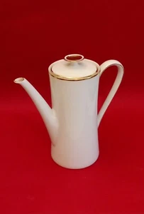 Mitterteich Bavaria 033 Kaffeekanne mit Goldrand 1950/1960 H23 x Dm 11 cm - Bild 1 von 7