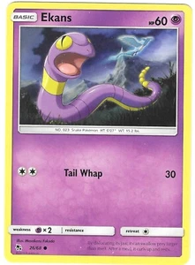 Pokemon HIDDEN FATES EKANS 26/68 NM/Mint PACK FRESH - Picture 1 of 1