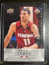 BROOK LOPEZ - 2008-09 Upper Deck Rookie Card RC #226 First Edition