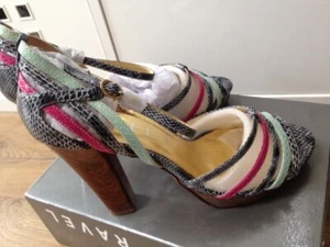 Bnwt Ravel beautiful high heeled ladies ravel sandals size UK7 leather upper - Picture 1 of 7