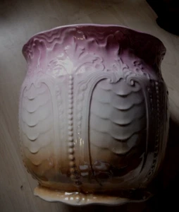 großer Cachepot Majolika Prunk Topf Blumentopf Maestricht Holland Lüsterglasur - Bild 1 von 2