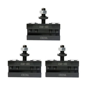 T025 AXA #1 Set of 3 QUICK CHANGE TURNING & FACING CNC LATHE POST HOLDER 250-101 - Picture 1 of 3