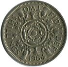 2 SHILLING 1964 UK GREAT BRITAIN Coin #AY996.G