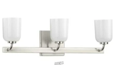 Moore 3-Light Brushed Nickel Bath Light - Image 1 of 3