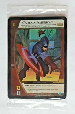 MARVEL VS SYSTEM CCG SEALED PROMO PACK OF 4 CARDS CAPTAIN AMERICA CLEAN - Image 1 of 2