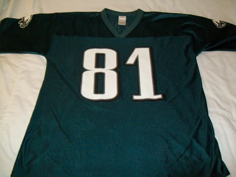 Philadelphia Eagles Terrell Owens #81 NFL Football Green Jersey - Men XL Cover