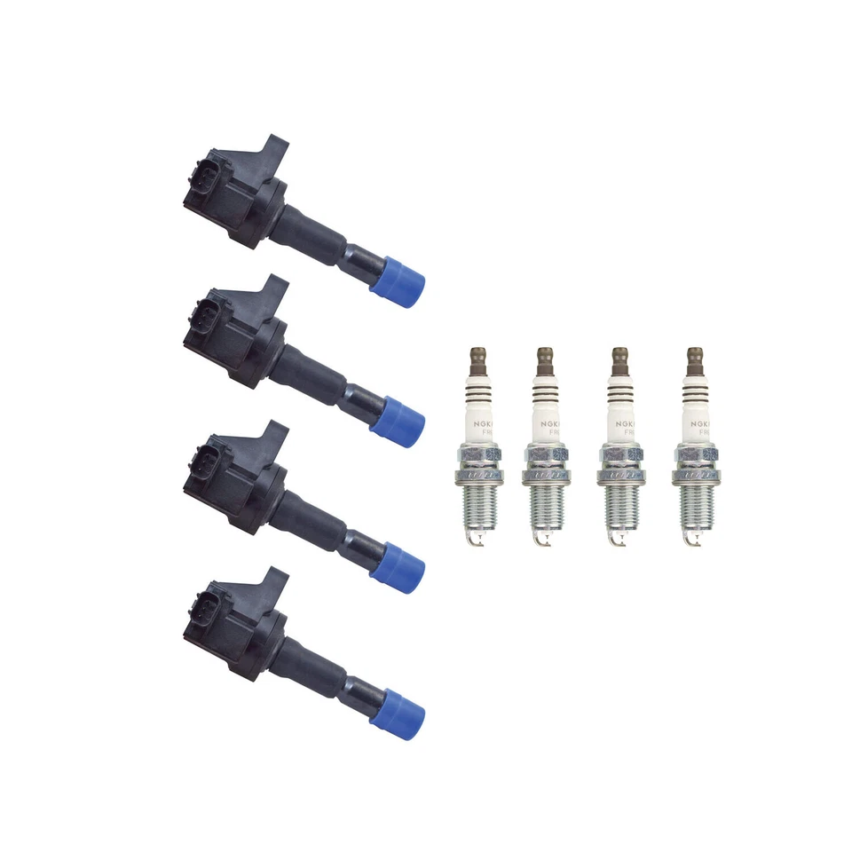 Kit de 4 bujías de rutenio Hitachi bobina de encendido 4 NGK para CR-Z 1,5 L4 LEA1 Foto 1 de 1