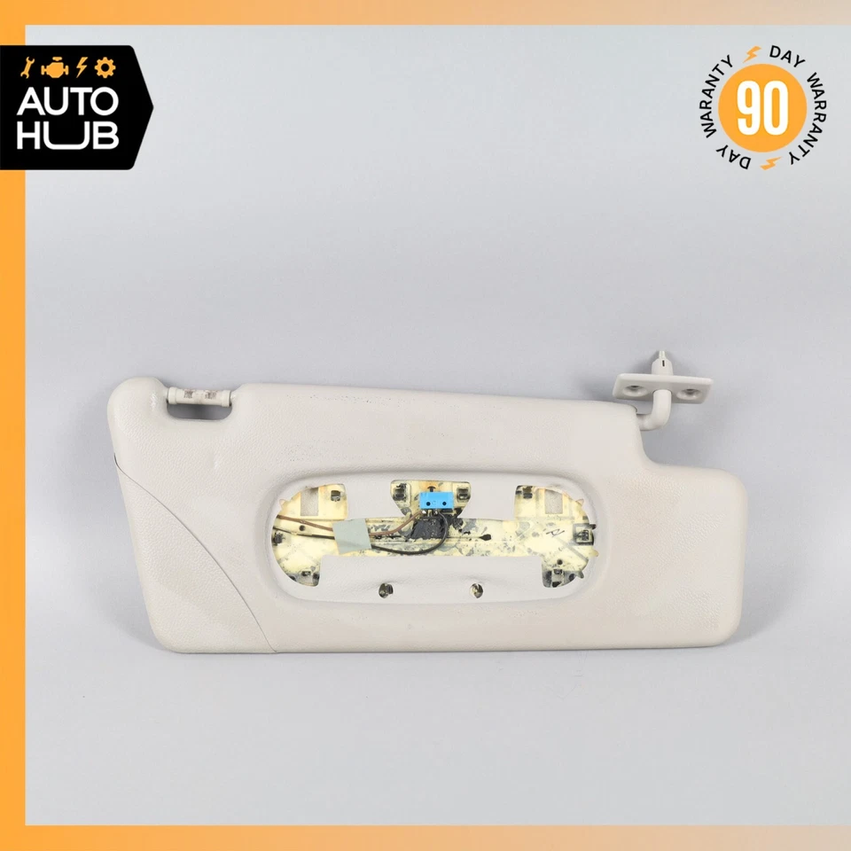 03-06 Mercedes R230 SL500 SL55 AMG lado derecho pasajero parasol gris OEM Foto 1 de 4