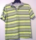 The Children's Place Boy's Green and Gray Striped Shirt Size Large 10-12