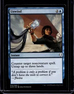 NM Unwind, MTG, Dominaria, Magic the Gathering - Picture 1 of 2