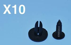 30: TOYOTA nero plastica rivetti clip RACCORDO GUARNIZIONE pannelli - Bild 1 von 6