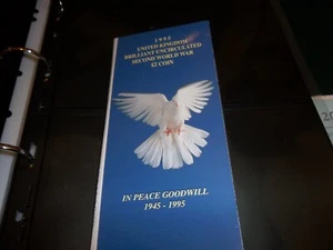 1995 REGNO UNITO SECONDA GUERRA MONDIALE £2 - Foto 1 di 2