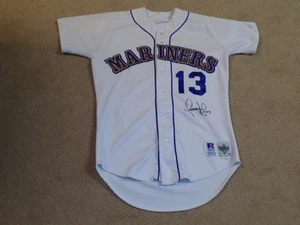 Omar Vizquel Game Worn Signed Rookie Jersey Seattle Mariners Indians Giants - Picture 1 of 1