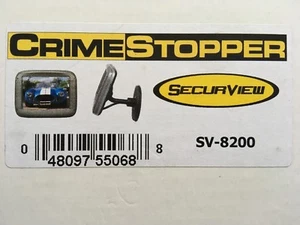 CRIMESTOPPER SV-8200 SV8200 Mini Monitor w/ 3.5" screen - Picture 1 of 3