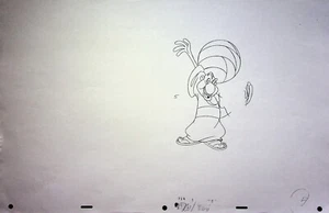 Copia de hoja modelo ALADDIN 1992 estudio de producción The Peddler 11x17 Disney #GB - Imagen 1 de 2
