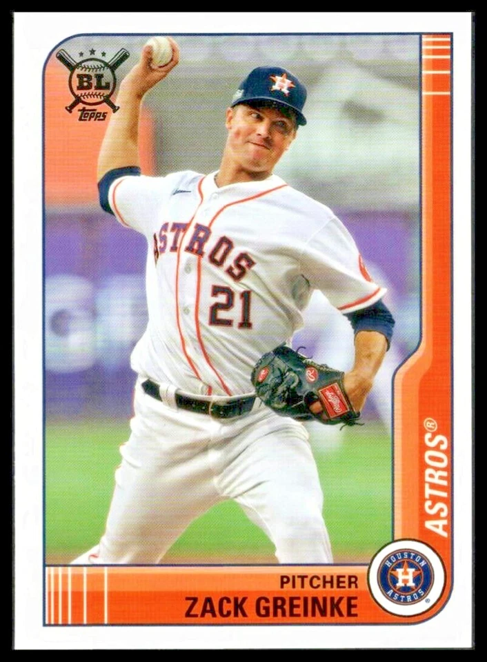 2021 TOPPS BIG LEAGUE #150 ZACK GREINKE HOUSTON ASTROS - Image 1 of 2