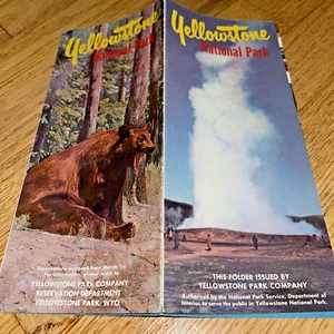 Folleto del Parque Nacional de Yellowstone de 1950 Canyon Village Hotel Lodge - Imagen 1 de 14