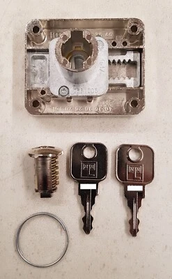 Schrankschloss  mit Zylinder Huwil - Bild 1 von 3