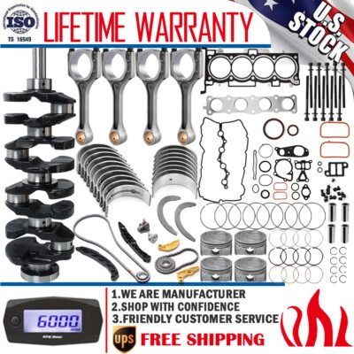 G4KJ 2.4L Engine Rebuild Overhaul Kit For Hyundai Sonata Kia Forte Optima Rondo - Image 1 of 4